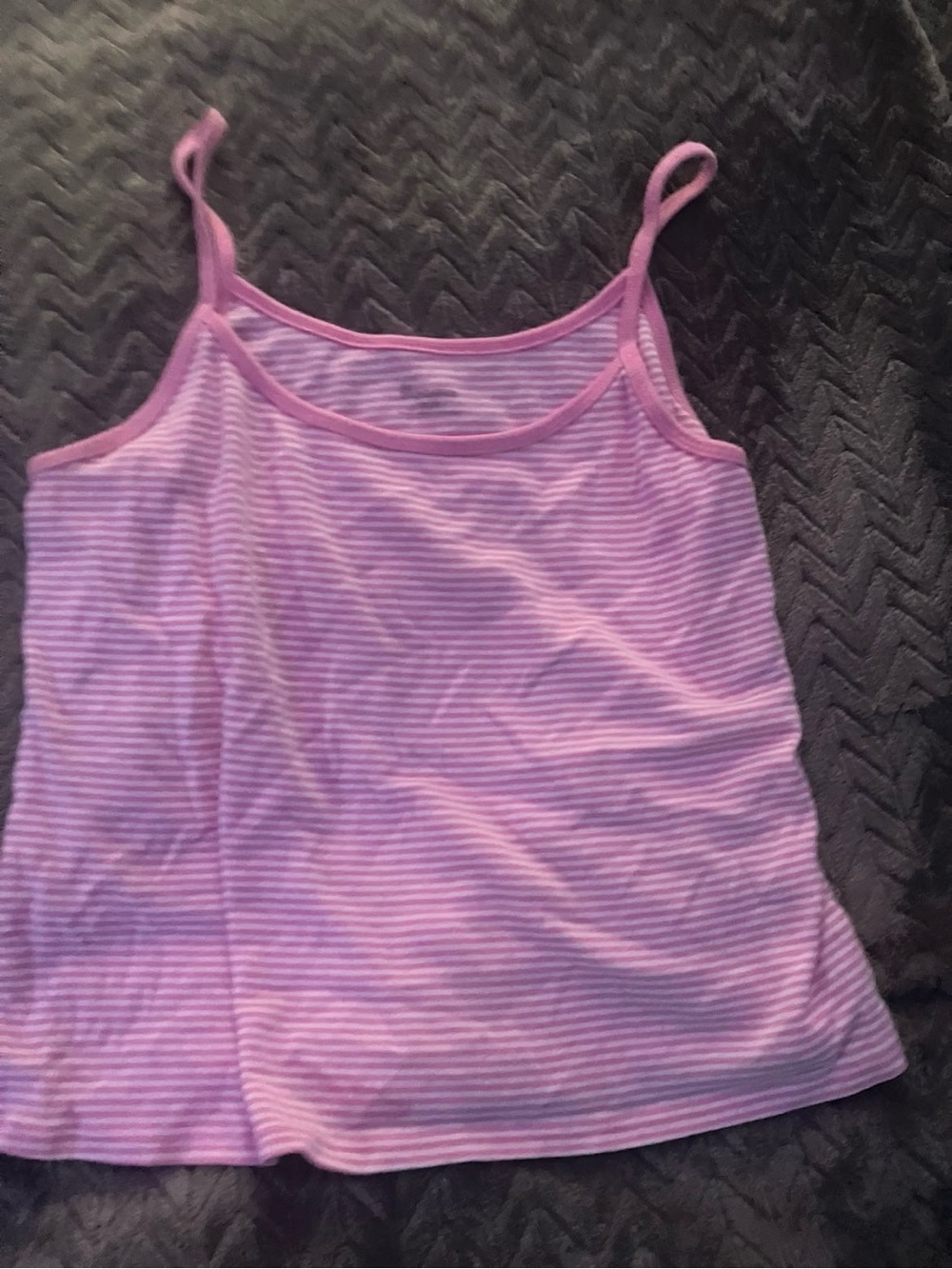 Pink Striped Tank Top